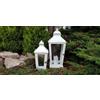 BONTURI CASA HOME DECORATION Lanterna Genova Set 2 Pz H 60 Cm 28 x 28 Cm White Top Metall