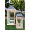 BONTURI CASA HOME DECORATION Lanterna Set 2 Pz 16 x 16 x 42 Cm 22 x 22 x 60 Cm Naturale