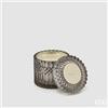 EDG Enzo De Gasperi Candela Crystal con Vaso + Scatola Regalo H 10,5 cm D 10,5 cm Grigio