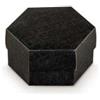 Scotton Scatola Esagono con Divisorio 110 x 60 Mm Nero 10 Pz