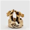 EDG Enzo De Gasperi Vaso Cerbiatto H 27 x 26 x 24 Cm Colore Oro