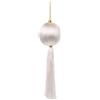 ARPIMEX Sfera Natale con Decoro 9 ,5 x 9,5 x 30 Cm Bianco