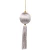 ARPIMEX Sfera Natale con Decoro 7 x 7 x 25 Cm Grey