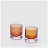 EDG Enzo De Gasperi Portacandela Flicker H 6,5 Cm 2 Pz Assortiti Colore Marrone Chiaro