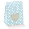 Scotton Saccheto con Finestra Cuore 60 x 35 x 80 Mm Azzurro 10 Pz