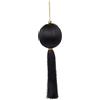 ARPIMEX Sfera Natale con Decoro 7 x 7 x 25 Cm Nero