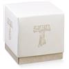 Scotton Scatola Fleur 90 x 90 X 90 Mm Tau Bianco e Tortora 10 Pz