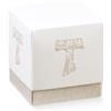 Scotton Scatola Fleur 70 x 70 X 70 Mm Tau Bianco e Tortora 10 Pz