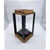 BONTURI CASA HOME DECORATION Lanterna Metallo Legno H 29 Cm 15,5 x 15,5 Cm Black
