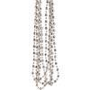 ARPIMEX Collana Natale Perle Plastica D 8 Mm 2,7 Mt Silver