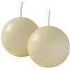 Cereria Di Giorgio Candele sfera Ø 4,5 cm (12 pz) - Avorio