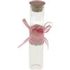 ETM Bomboniera Fiala Provetta Vetro Tondo H 12,5 Cm Rosa 12 Pz