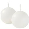 Cereria Di Giorgio Candele Sfera Ø 6 cm (6 pz) - Bianco