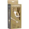 Bigiemme Forchette Plastica Metallizzate Oro H 19 Cm 24 Pz