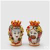 EDG Enzo De Gasperi Vaso Testa Sicily H 15 Cm Lui o Lei 1 Pz Multicolor