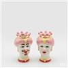 EDG Enzo De Gasperi Vaso Testa Sicily H 13 Cm Lui o Lei 1 Pz Rosa