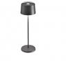 Zafferano Olivia Pro Grigio Scuro - Lampada da Tavolo a Led H35cm