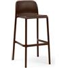 Nardi Sgabello Faro Caffè Opaco Polipropilene H76 cm