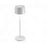Zafferano Olivia Pro Bianco Opaco - Lampada da Tavolo a Led H35cm