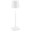 Zafferano Poldina Pro Bianco - Lampada da Tavolo in Alluminio H38