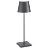Zafferano Poldina Pro Grigio Scuro - Lampada da Tavolo in Alluminio H38