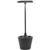Zafferano Poldina Reverso Grigio Scuro - Lampada da Tavolo a Led H35cm
