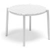 Nardi Tavolino Doga Table Bianco Polipropilene Rotondo Ø49,5