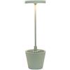 Zafferano Poldina Reverso Salvia - Lampada da Tavolo a Led H35cm