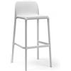 Nardi Sgabello Lido Bianco Opaco Polipropilene H76 cm