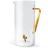 WD LifeStyle Caraffa Vetro Borosilicato Cc 1,2 Lt Decoro Arancia
