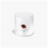 WD LifeStyle Bicchiere Vetro Borosilicato Cc 250 ml Decoro Fragola