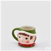 EDG Enzo De Gasperi Tazza Natale Elfo H 9 Cm Green Red