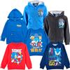 Sonic The Hedgehog - Bambino Ragazzo - Felpa Full Print - Autunno Inverno - Licenza Ufficiale [1184 Blu Navy - 3 Anni]