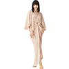 BABEYOND Abito veste in raso anni '20, stile Hollywood, vestito da festa Grande Gatsby, maniche a pipistrello, cappotto Art Deco, Rosa, taglia unica