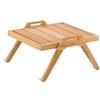Unopiù Tavolino fisso impilabile SYNTHESIS in teak da 57x55 cm - Con maniglie