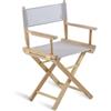 Unopiù Poltroncina pieghevole GINGER con struttura in teak e telo in Batyline Serge Ferrari beige