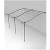 Unopiù Pergola addossata curva SOLAIRE da 376x220/320 cm