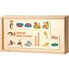 Dida Domino Animali della Foresta 28 Tessere - Gioco Educativo in Legno per Bambini, Set Didattico e Colorato, Stile Montessori, Gioco da Tavolo Divertente