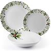 Excelsa SERV.TAV.18 PZ.CHRISTMAS HOLLY Bianco