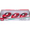 Burago BBURAGO Gift Pack 3 Ferrari R&P - 3 Modellini Realistici di Auto Iconiche in Scala 1:43 (Scelta Casuale tra gli Assortimenti Disponibili), Licenza Ufficiale Ferrari, Età consigliata 3+ Anni
