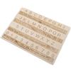 DRESSOOS Didattica Con Alfabeto e Braille Per Ragazza Non Vedenti Strumento Educativo Montessori Tattile Per Apprendimento Braille Per Età