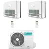 Hisense Climatizzatore Condizionatore Hisense Console R32 Dual Split Inverter 12000 + 12000 BTU con U.E. 3AMW62U4RJC NOVITÁ Classe A++/A+