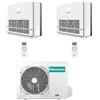 Hisense Climatizzatore Condizionatore Hisense Console Serie Turbo R32 Dual Split Inverter 12000 + 12000 BTU con U.E. 2AMW52U4RXC NOVITÁ Classe A++/A+