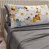 PETTI Artigiani Italiani - Lenzuola in Cotone con Federe in Stampa Digitale, Matrimoniale Maxi, Completo Lenzuolo Sopra e Sotto con Angoli, Ceramic 01 Grigio Scuro, 100% Made in Italy