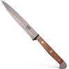 Güde Solingen - Coltello per pomodori seghettato forgiato, 13 cm, Legno di Pero, Alpha-BIRNE - Doppio Collarino, Fatto a Mano in Germania