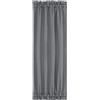 PiccoCasa Tenda oscurante per porte francesi - Tenda oscurante per porte con fermatende - 1 pannello grigio L25 x L72