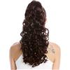 WIG ME UP - 19AXL-V-2T33 Toupet Coda di cavallo Lunghi Voluminosi Ricci fitti Mix Mogano Castano 50 cm