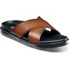 Stacy Adams Montel Cross Strap Slide Sandal, Ciabatta Uomo, Cognac, 39.5 EU