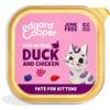 Edgard & Cooper Umido Gatto Kitten Anatra e Pollo PATÈ 85 g