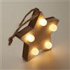 Stella in legno con luci LED natalizia Lalie personalizzate o neutre